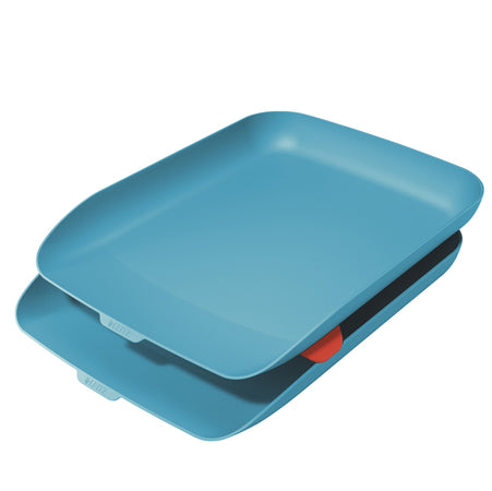 Kit Doppia Vaschetta Portacorrispondenza Blu Cosy Leitz