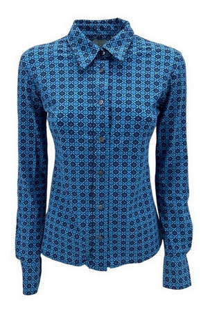 Caliban Camicie Blu/azzurro da donna