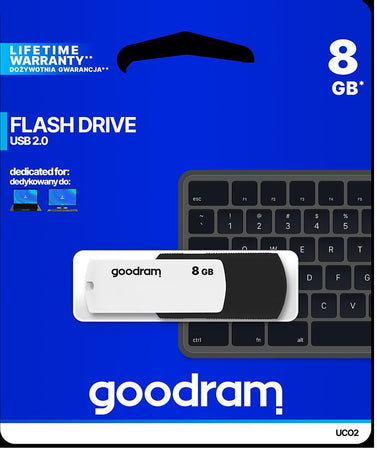 Pendrive GOODRAM Black-White 8GB USB 2.0 - retail blister