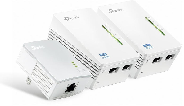 Kit powerline AV600 WiFi 300Mbps 2 Porte LAN (3 Pezzi)