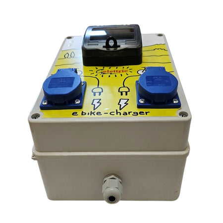 SCATOLA PER RICARICA E-BIKE 2 PRESE