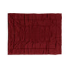Plaid Arredo 140 x 180 cm in Raso di puro cotone Bordeaux - Vanita di raso
