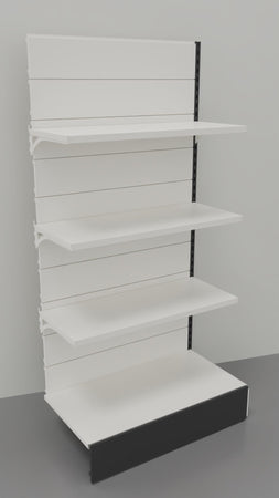 Modulo aggiuntivo scaffalatura metallica per negozi di cm. 100x30x200h