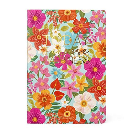 Legami, Quaderno A Righe Medium, A5, Tema Flowers
