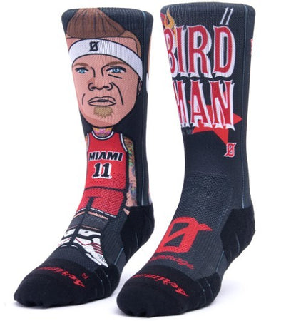 Calzini unisex Scrimmage Stampa basket Birdman Black