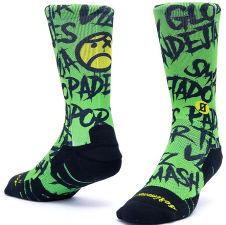 Calzini unisex Scrimmage Angry Ball calze da Padel Green