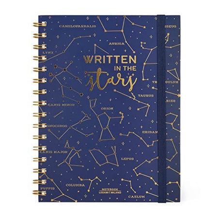 Legami, Quaderno Spiralato A Righe Large, A5, Tema Stars