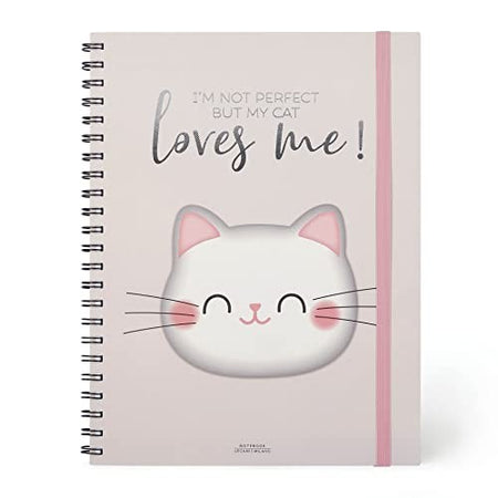 Legami, Quaderno Spiralato Maxi, A4, Tema Kitty