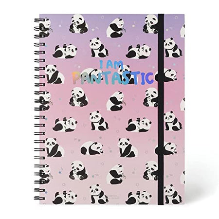 Legami, Quaderno Spiralato Maxi, A4, Tema Panda