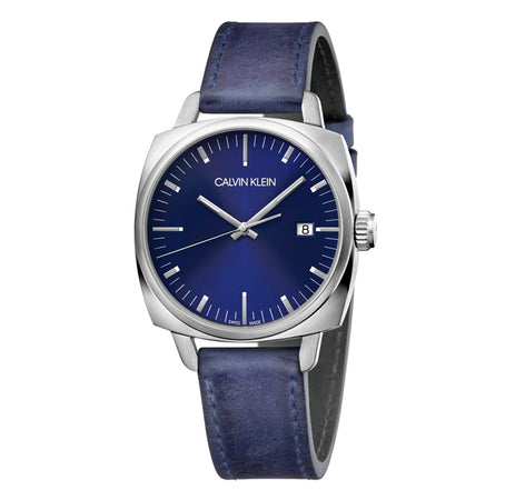 Orologio CK CALVIN KLEIN uomo Fraternity data pelle blu