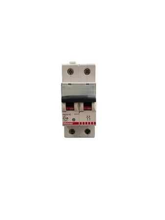 INTERRUTTORE MAGNETOTERMICO 2P CURVA C 10A 4,5kA 400VAC