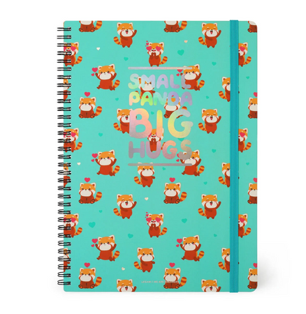 Legami, Quaderno Spiralato a Righe Maxi a tema Red Panda