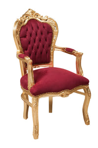 Biscottini Poltrona stile francese Luigi XVI in legno massello di faggio