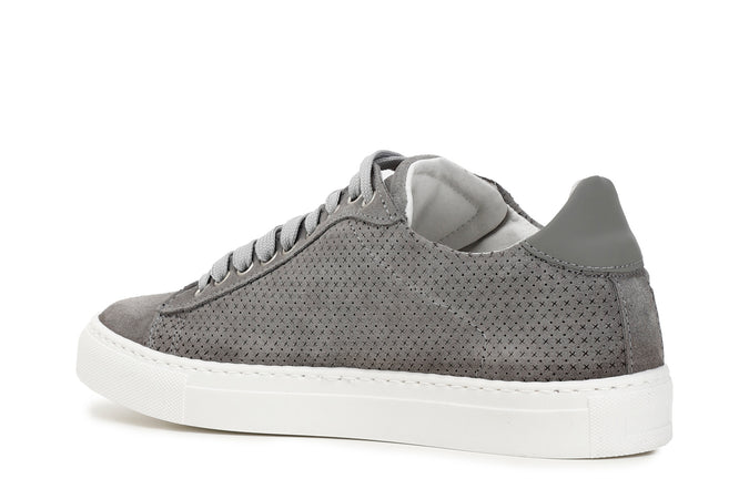 SNEAKERS IN PELLE SCAMOSCIATA CON FONDOCASSETTA