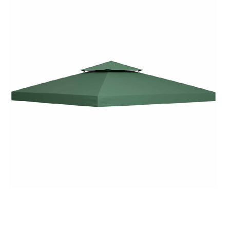 Copertura Telo Ricambio per Gazebo 3x3 MT Verde Impermeabile Anti UV