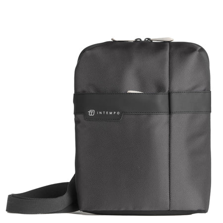Tracolla City Bag Job Dim. 21X28X6Cm Tessuto Tecnico Antracite Intempo