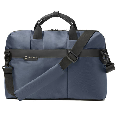 Borsa Office Bag Job Slim Dim.43X33X10Cm Tessuto Tecnico Blu Intempo