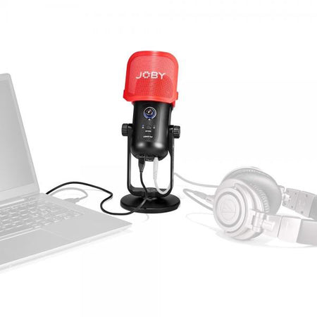 Joby JB01775-BWW microfono Nero, Rosso Microfono da studio (JOBY Wavo POD - mikrofon)