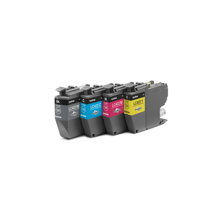 Brother LC422VALDR cartuccia d'inchiostro 4 pz Originale Nero, Ciano, Magenta, Giallo (Brother LC422 Multipack - 4 pakker - s)