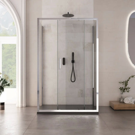 Box Doccia 3 lati scorrevole trasparente 6mm h195cm AMBRA