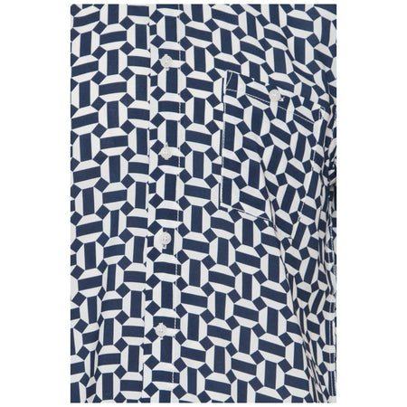 Blend camicia manica corta bianca blu 20716384 Camicie Blend