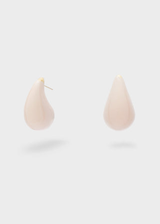 Orecchini echo acc.inos oro smaltato rosa
