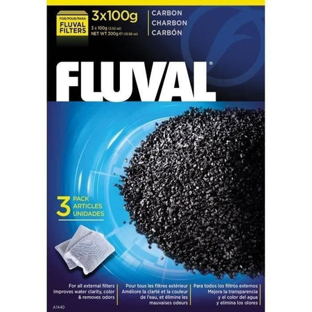 Fluval Lotto 3 del carbone 100 g