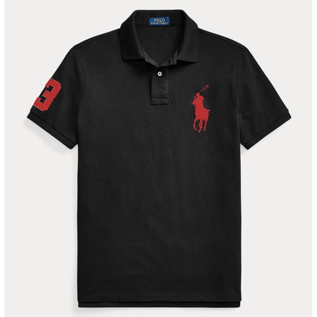 Polo Ralph Lauren Uomo 100% Cotone Pony Ricamato Slim Fit Maniche Corte Maxi Logo Big Pony