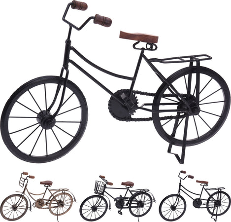 Bicicletta decorativa in metallo decorazione ambienti 47 x 27 cm