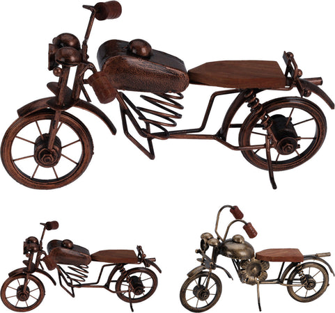 Motocicletta decorativa in ferro decorazione ambienti 27 x 18 cm