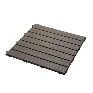 Smoby - Set 6 piastrelle - Pavimentazione Casa - 45x45cm - Effetto materico legno - Anti UV - 100% plastica riciclata e riciclabile