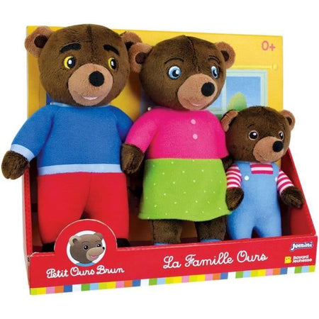 Scatola di peluche - PICCOLO ORSETTO MARRONE - JEMINI - Famiglia: Mamma orsa, Papà orsa e Piccolo orsetto marrone
