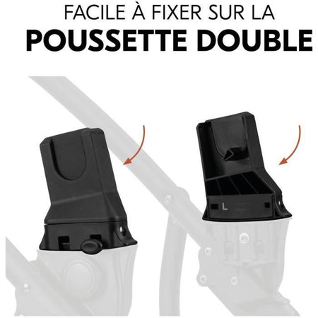 Adattatori universali HAUCK Cosy - Per passeggino universale DUETT CS - Nero