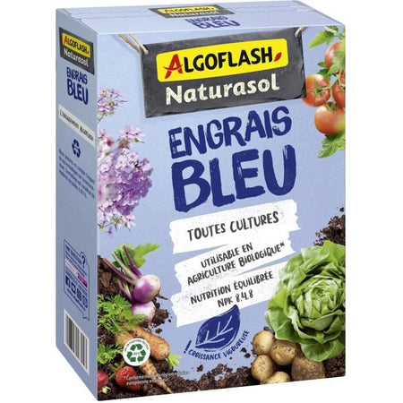 Fertilizzante Blu - Algoflash Naturasol - 100% Naturale - 1,5 kg