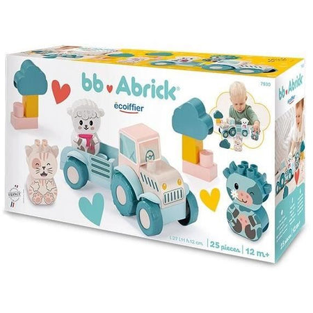 Trattore - Ecoiffier - Il mio primo trattore - 25 pezzi - Colore pastello - Per bambini dai 12 mesi