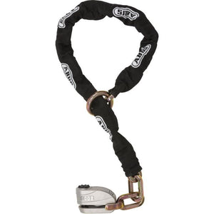 Lucchetto a catena - ABUS - 8008/12KS120 Black Loop - catena da 12 mm - perno da 16 mm - allarme 100 dB - cilindro Xplus - 2 chiavi