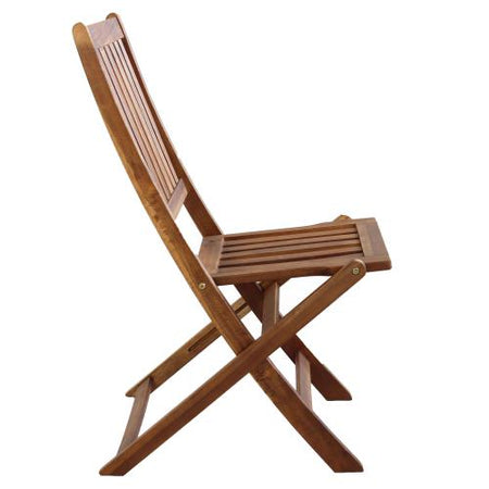Pz 2 Sedie pieghevoli "Diana" in legno di Acacia arredamento da esterno per giardino e veranda