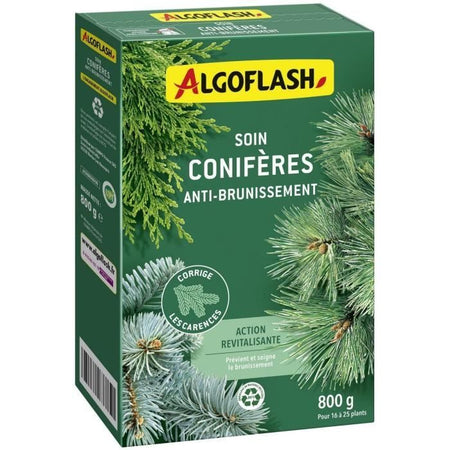 Trattamento delle conifere di conifere anti -mate - algoflash naturasol naturasol - 800g