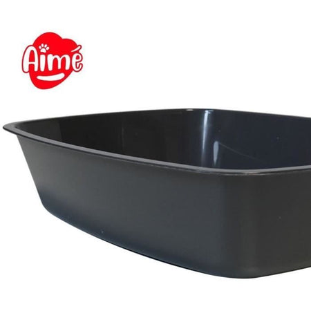 Lettiera AIME senza bordo - bordi arrotondati - 43 x 31 x 10 cm - per cat
