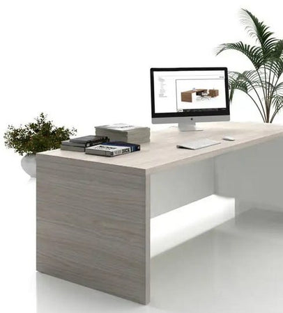 Scrivania con gonna in melaminico verniciato da ufficio cm. 180/200x90x74h