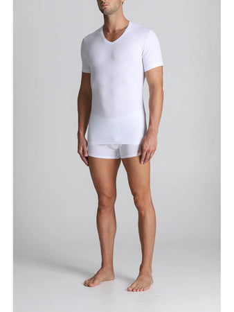 Alpina Maglietta collo V Maniche Corte in cotone elasticizzato ANM083 2505S22