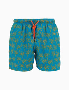Gallo Costume uomo boxeer fantasia palme azzurro