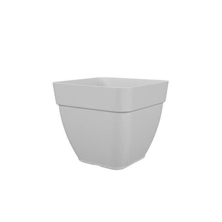Piante di fiori e piante quadrate Capri Campana - plastica - 37x37 cm - bianco - artevasi