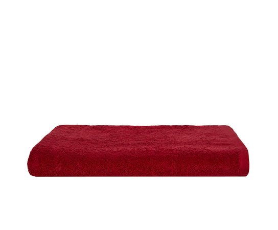 Telo bagno mare spiaggia doccia asciugamano soffice morbide assorbente resistente 100% cotone Bordeaux con elegante iniziale ricamata