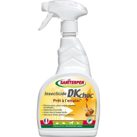Insetticida SANITERPEN DK - Per insetti volanti e striscianti di animali domestici - Pronto all'uso - 750 ml