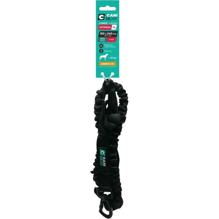 Guinzaglio per cane - INTENSIA - XL - 2,4 m - Cane +25 kg - Nero