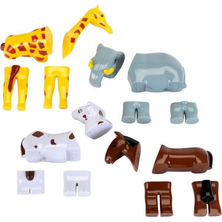 Animali Magnetici - KLEIN - 0071 - Puzzle 4 Grandi Animali Divertenti, Borsa - 16 Pezzi - Dai 12 Mesi