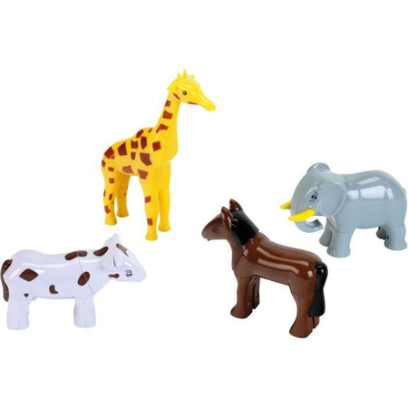 Animali Magnetici - KLEIN - 0071 - Puzzle 4 Grandi Animali Divertenti, Borsa - 16 Pezzi - Dai 12 Mesi