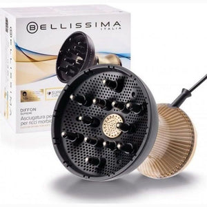 Diffusore d'Aria Calda in Ceramica XL - Bellissima - Diffon Supreme Olio di Argan Per Capelli Ricci - 2 Velocità 3 Temperature