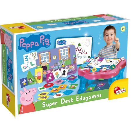 Banco attività con 10 giochi - Peppa Pig Super desk - Giochi Edu - LISCIANI